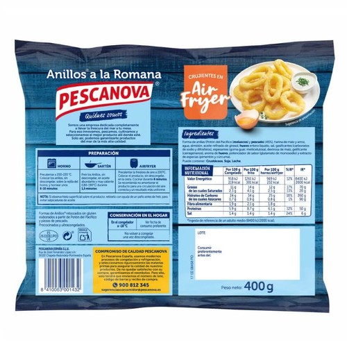 PESCANOVA Anelles a la romana sense gluten