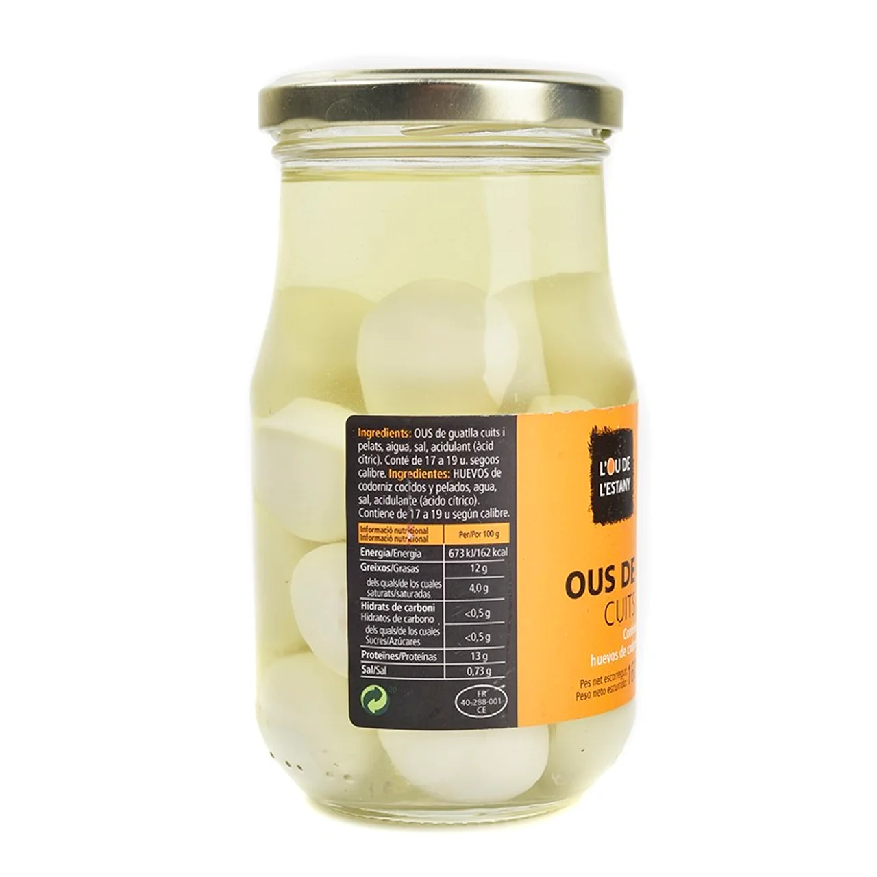 Huevos de codorniz cocidos