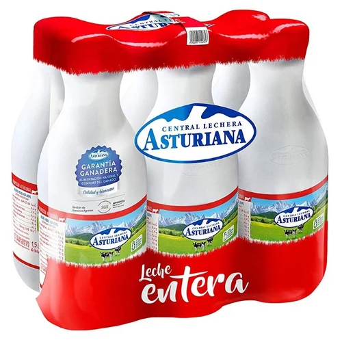 Leche desnatada 6x1,5L en botella