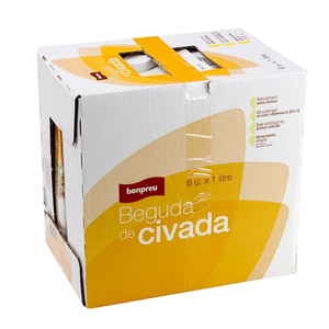 BONPREU Bebida de avena 6x1L en cartón