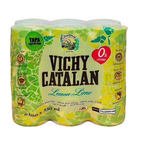 VICHY CATALAN Aigua amb gas amb gust de llima 6x33 cl