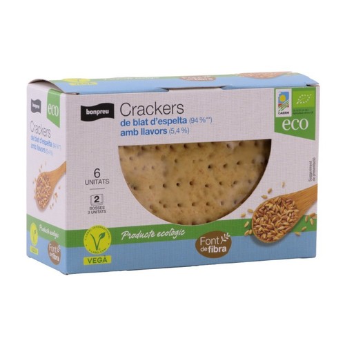 BONPREU Crackers de blat d'espelta amb llavors