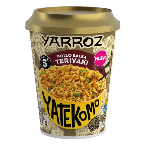 Arroz con pollo y salsa Thai