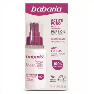 BABARIA Oli pur facial regenerant amb Rosa Mosqueta 50 ml