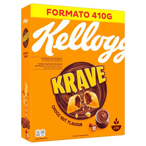 KELLOGG'S Cereals Krave farcits xocolata-avellanes