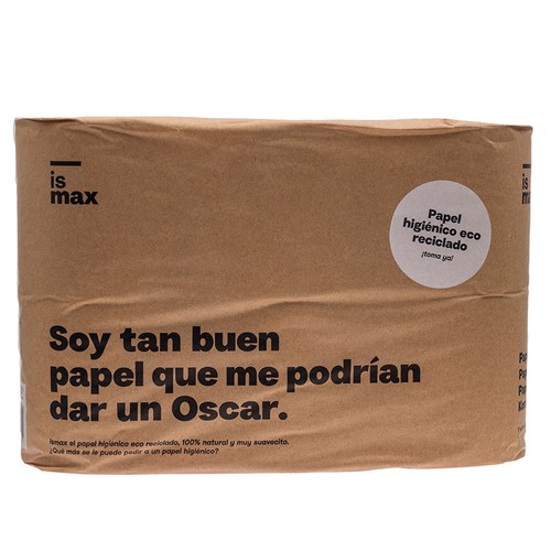 ISMAX Paper higiènic natural ecològic reciclat 2 capes 6 un.