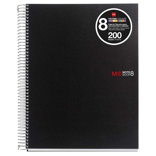 MIQUELRIUS Llibreta A4  de 200 fulls negre