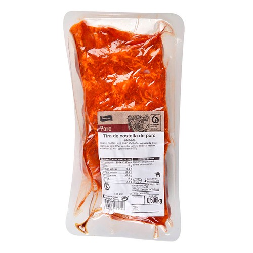 BONPREU Costella de porc adobada