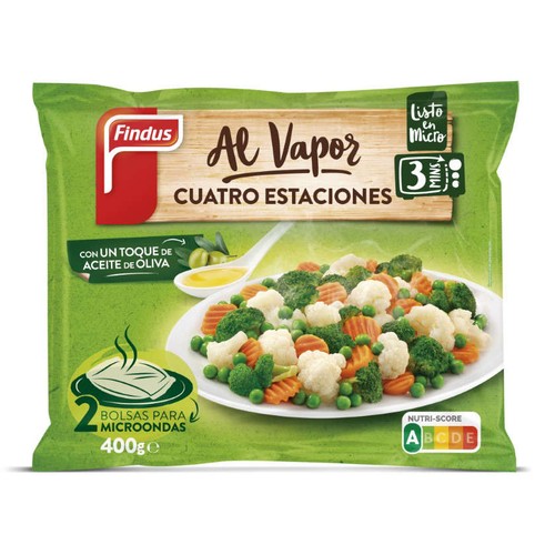 FINDUS Verdura 4 estacions al vapor