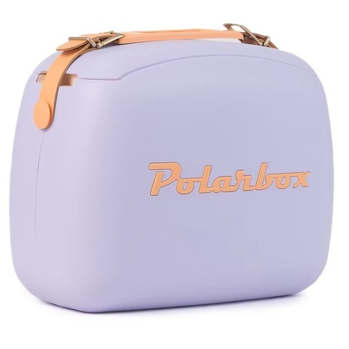 POLARBOX Nevera portàtil de color malva i taronja 6 L