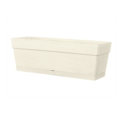 DEROMA Jardinera de plàstic Save de 49cm Blanc