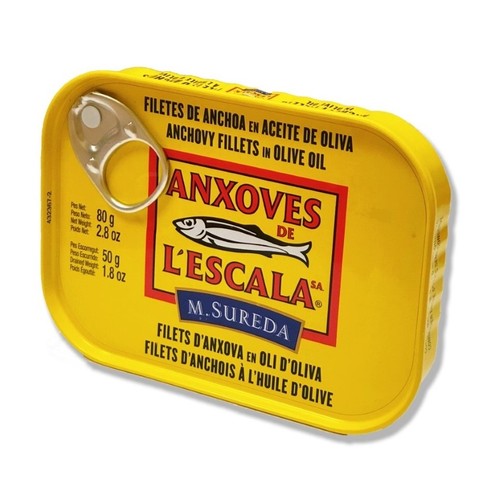 ANXOVES DE L'ESCALA Filete de anchoa en aceite de oliva 0.05kg