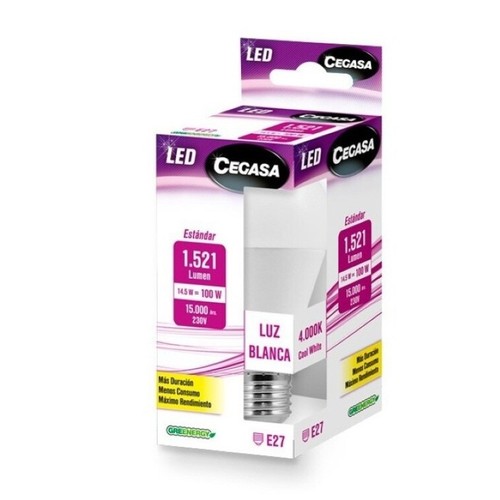 CEGASA Bombeta Led E27 llum blanca 14.5W-4000K