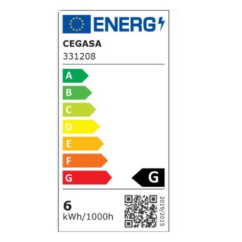 CEGASA Bombeta Led E14 R50 llum freda 6W-6.500K
