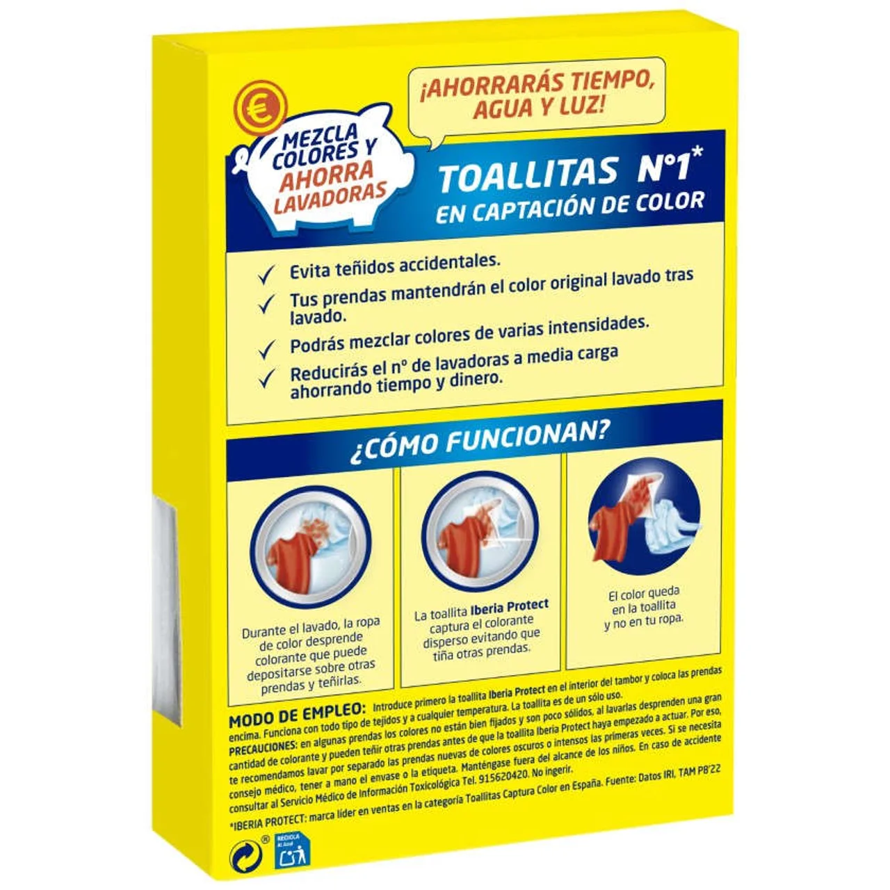 Toallitas captura colores