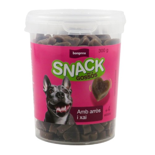 BONPREU Snack cors amb arròs i xai per a gos