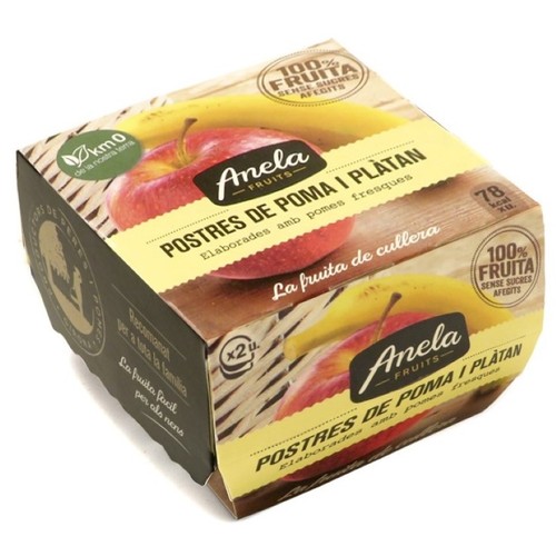 ANELA FRUITS Postres de poma i plàtan