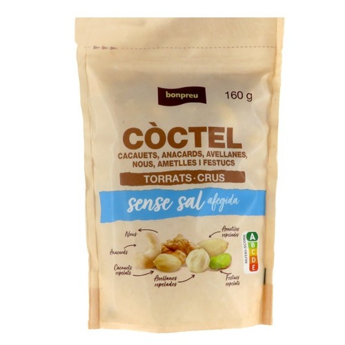 BONPREU Còctel de torrats i crus sense sal afegida