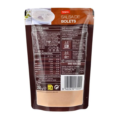 BONPREU Salsa de bolets