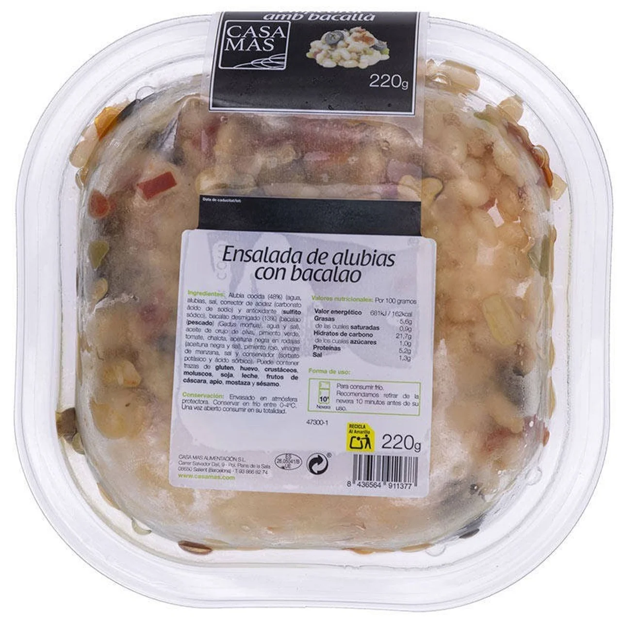 Empedrado con bacalao