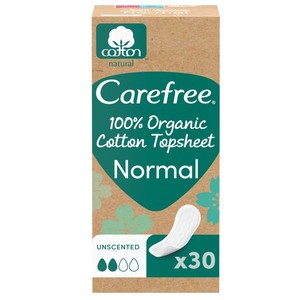 CAREFREE Protector íntim normal de cotó orgànic 30 ud