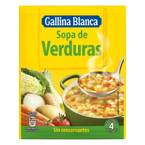 GALLINA BLANCA Sopa de verdures