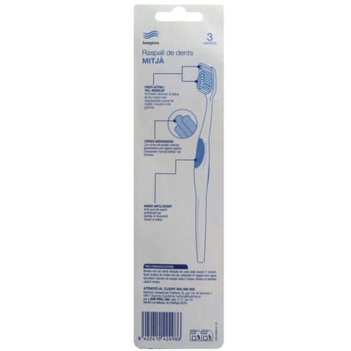 BONPREU Raspall de dents mitjà