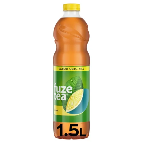 Refresco de té con sabor mango y piña en botella