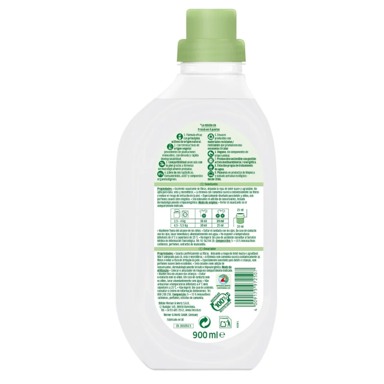 Suavizante ecológico concentrado Baby 45 dosis