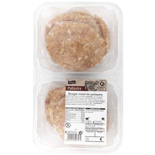 BONPREU Burger meat de pollastre