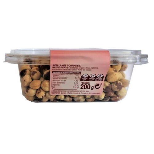 BONPREU Avellanes torrades sense closca Km0