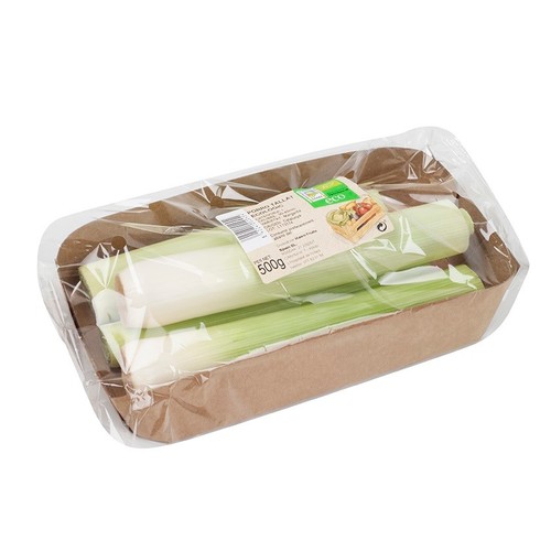 LA COLLITA Porro tallat ecològic Km0 en safata de 500 g