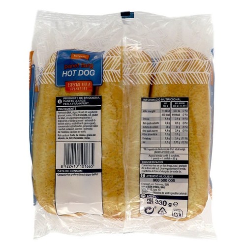 BONPREU Panet llarg Hot Dog