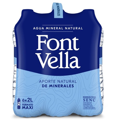 FONT VELLA Aigua mineral natural 6x2 L