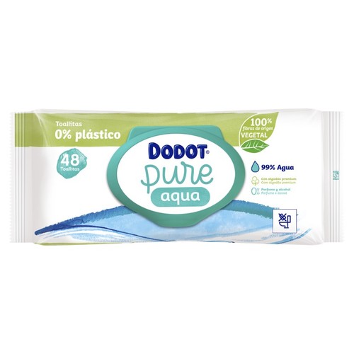 DODOT Tovalloletes humides infantils Aqua Pure