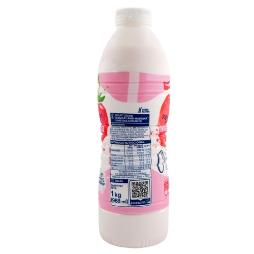 BONPREU Iogurt líquid desnatat amb maduixa 0%