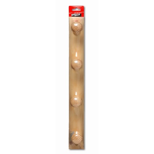 BRINOX Penjador de fusta de 4 poms