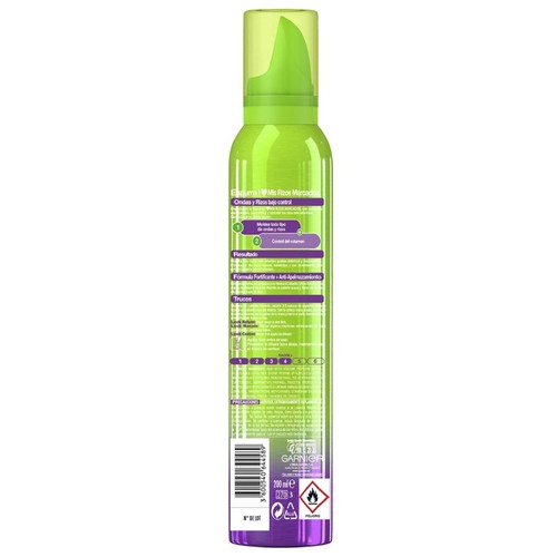 FRUCTIS Escuma rissos marcats Garnier
