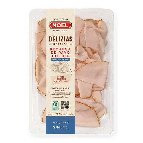 Jamón cocido extra 50% Duroc petalos