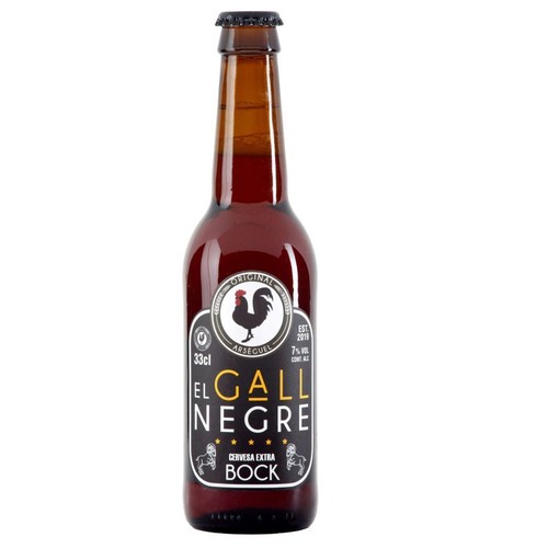 EL GALL NEGRE Cervesa artesana Bockbier dunkel Km0