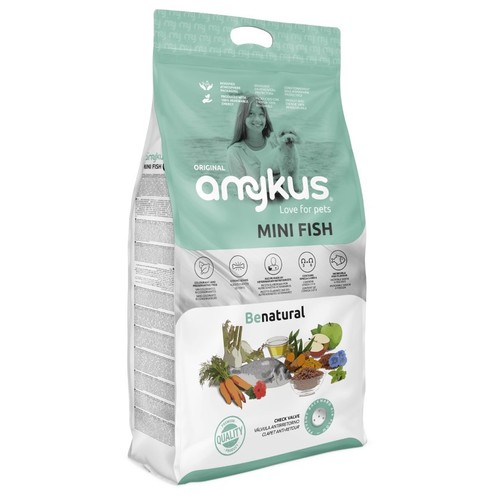 AMYKUS Menjar de mini peix per a gos adult