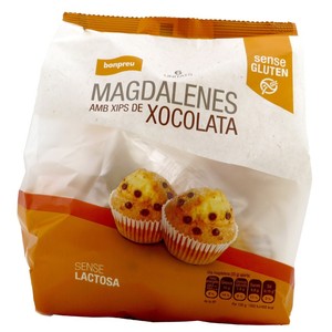 Imagen de BONPREU Magdalenes sense gluten amb xips de xocolata