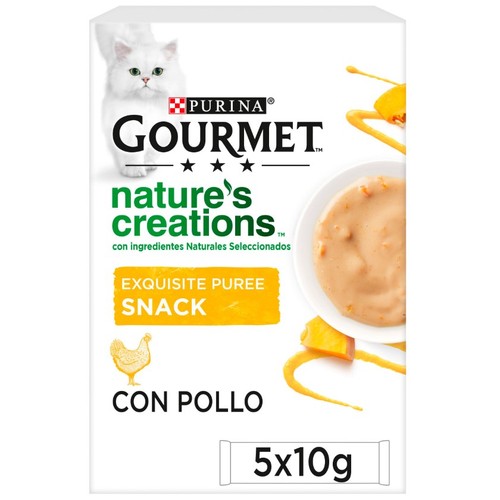 GOURMET Snack de puré de pollastre per a gat adult