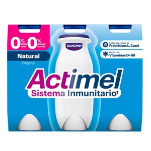ACTIMEL Iogurt per beure natural 0% 6 x 0.1 kg