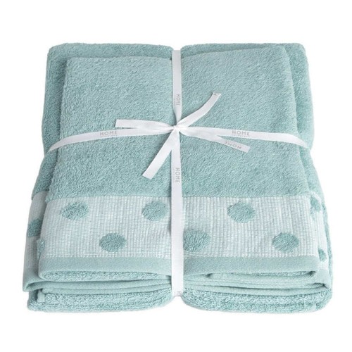 HOME INTERIORS Joc tovalloles Verd Aqua