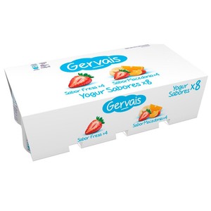Yogur sabor macedonia y fresa