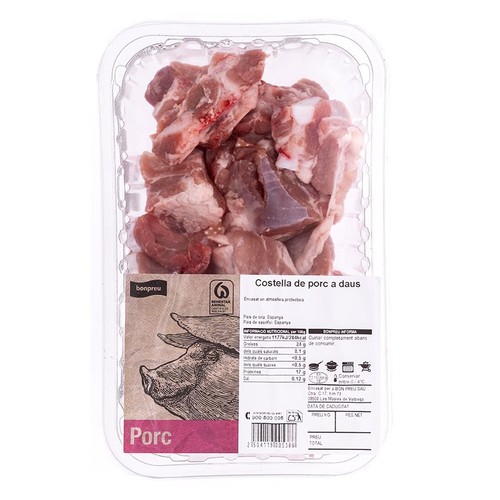 BONPREU Costella de porc a daus