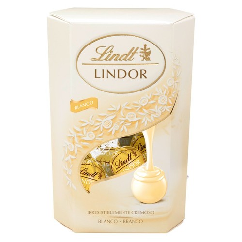 LINDT LINDOR Bombons de xocolata blanca