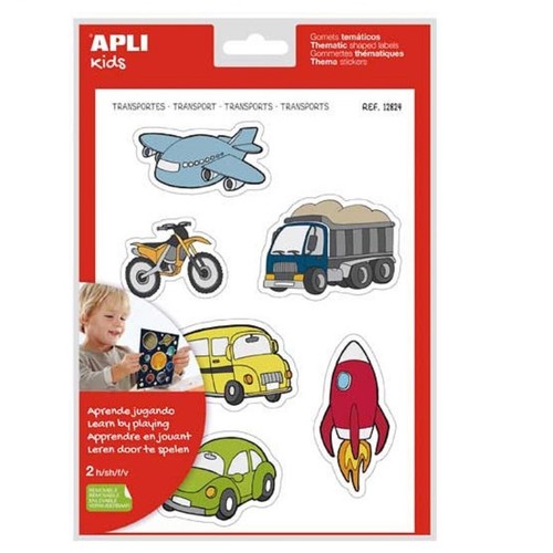 APLI Gomets temàtics amb formes de transports