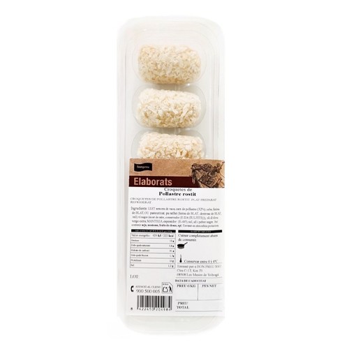BONPREU Croquetes de pollastre rostit